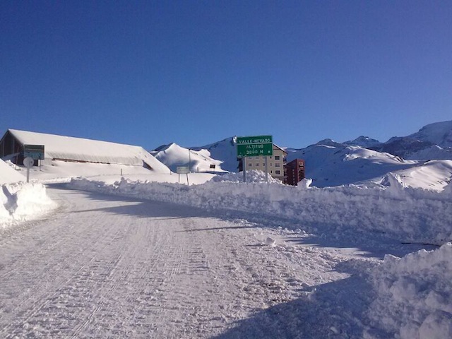 Neve agora no Valle! Foto divulgação Valle Nevado