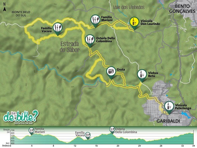 Mapa da rota feita pelo Que tal de bike - o passeio deve ser bem interessante, fica a dica!