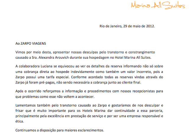 Experiência Zarpo no hotel Marina All Suites no Rio de Janeiro