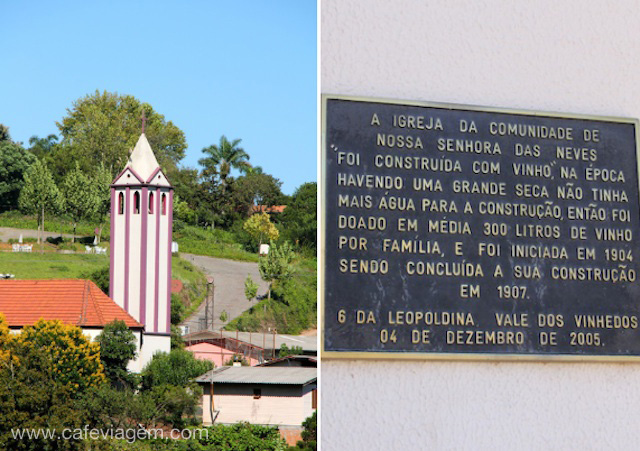 Igreja construída com vinho