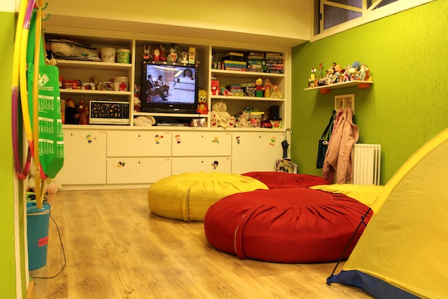 parte da sala da recreação