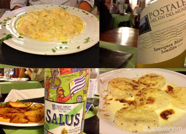 jantar delicioso no restaurante antes do show