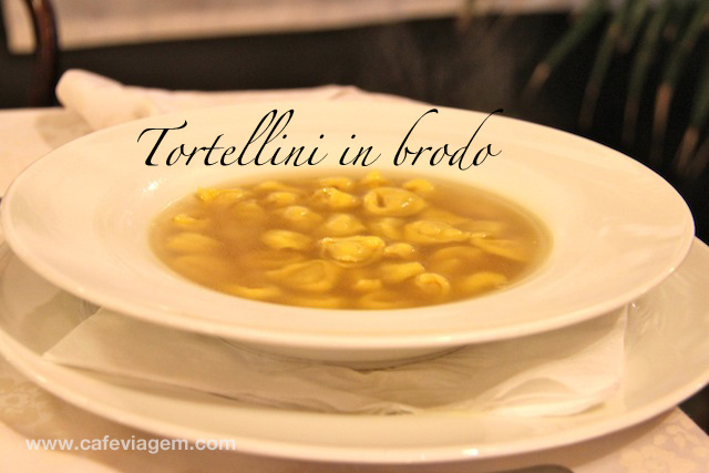 Idêntico a sopa de capelletti no Brasil