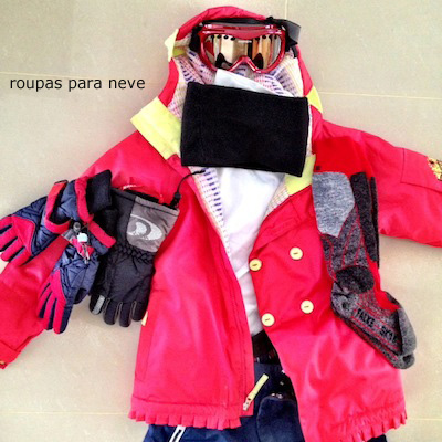 o que levar neve