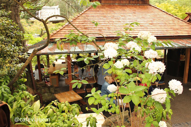 o lindo local do chá no Tea Garden!!