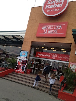 paradinha no caminho para compras no supermercado!