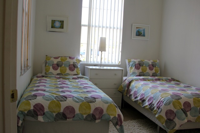 O quarto do primeiro andar que não chegamos a usar