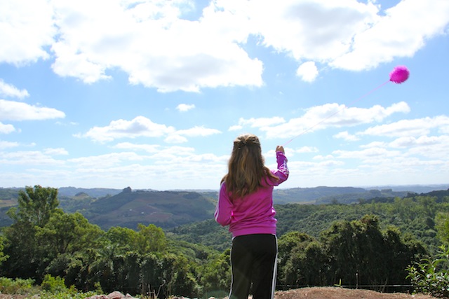 e a minha filhota na vista linda do local!