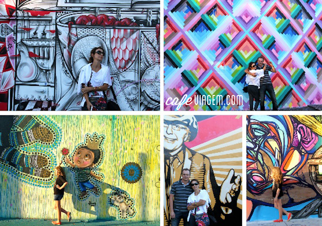 A diversão é tirar fotos com os painéis