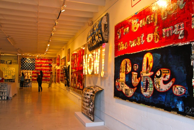 Uma das inúmeras galerias da região