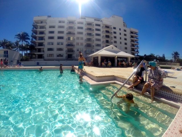 A piscina do Castle Beach
