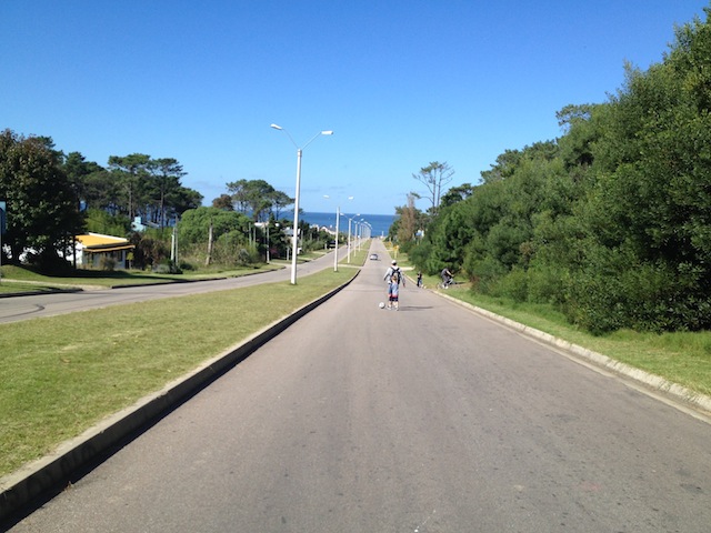 Caminhada até a praia