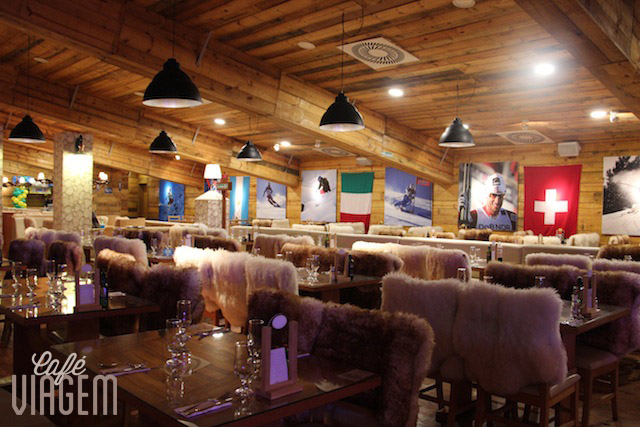 O restaurante no 2o piso é o lugar mais quentinho