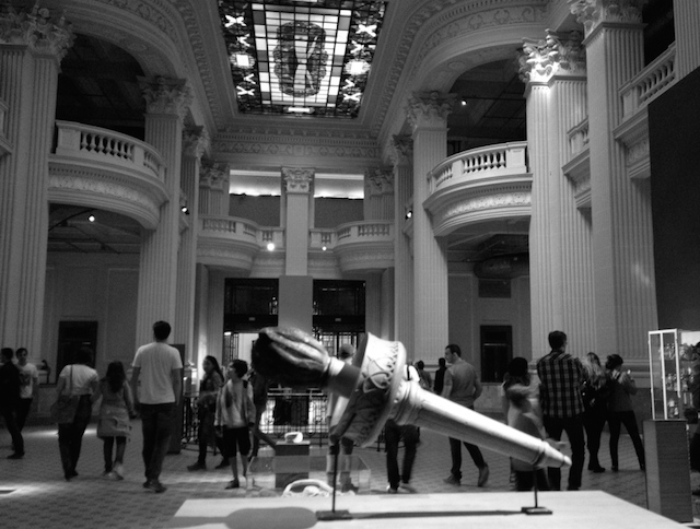O espaço das exposições