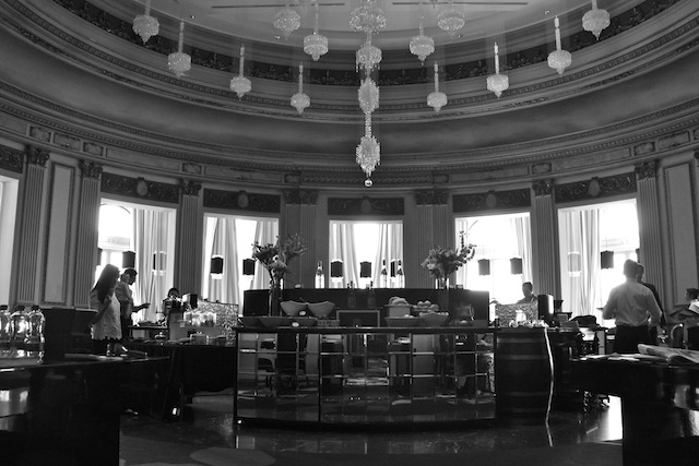 O restaurante no café da manhã