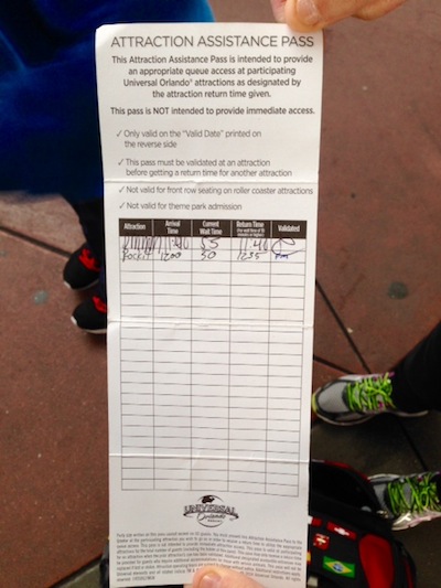 O mesmo acontece no Parque da Universal