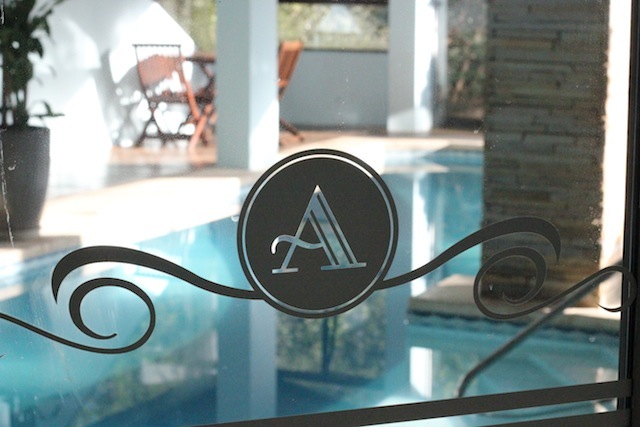 A piscina aquecida