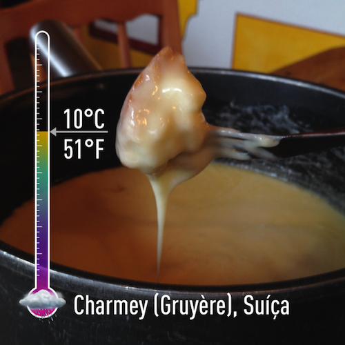 A prova de que mesmo em pleno verão pode fazer muito frio para se jogar num bom fondue!!