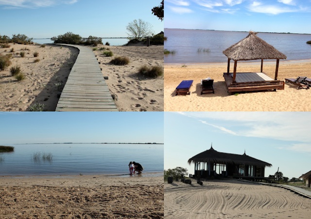 O rio, a praia
