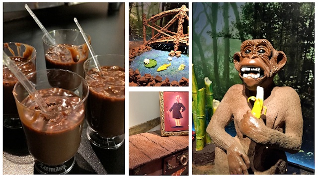 O ingresso ao Museu do Chocolate dá direito a uma provinha de chocolate derretido quentinho, nhamy