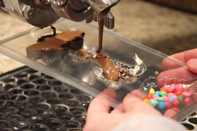 ... e o chocolate