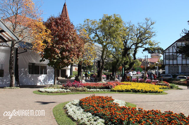 Praça das Flores em Nova Petrópolis