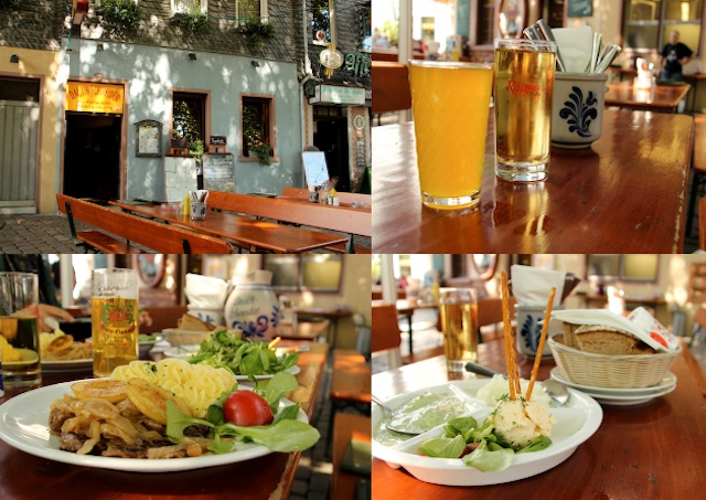 molho verde e comidinhas do ótimo restaurante Daus