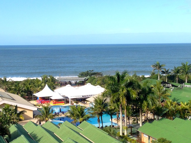 O resort visto do alto