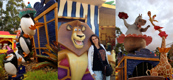 Quem não enfrenta a fila precisa tirar foto com os personagens decorativos