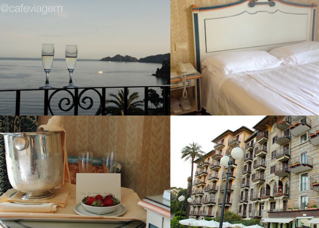 usando o Booking para reservar o hotel em Rapallo