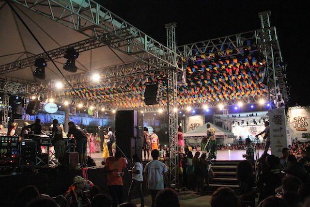 O palco
