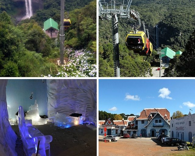 Mundo Gelado e a dica (que não fizemos desta fez) do Teleférico da Cascata do Caracol que é lindo!