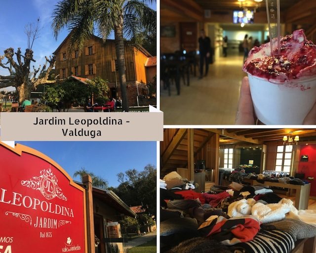 Leopoldina, ao lado da Vinícola Valduga para comprinhas, sorvete e relax à tarde