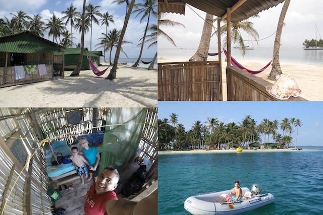 A cabana , o Gui descansando na rede, passeando de bote.