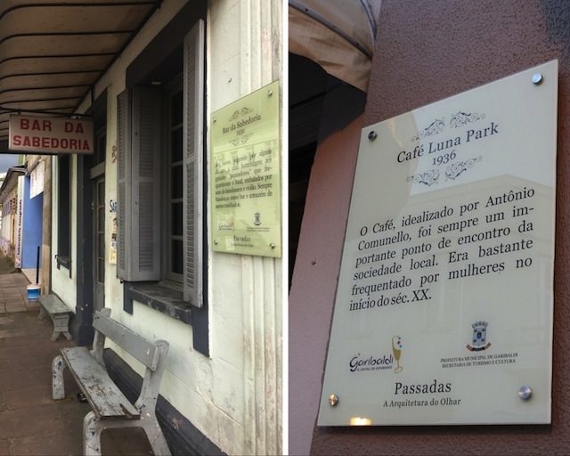 o Bar da Sabedoria à esquerda e o Café à direita fazem parte do roteiro das Passadas !
