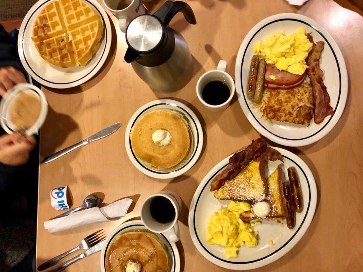 café da manhã no IHOP