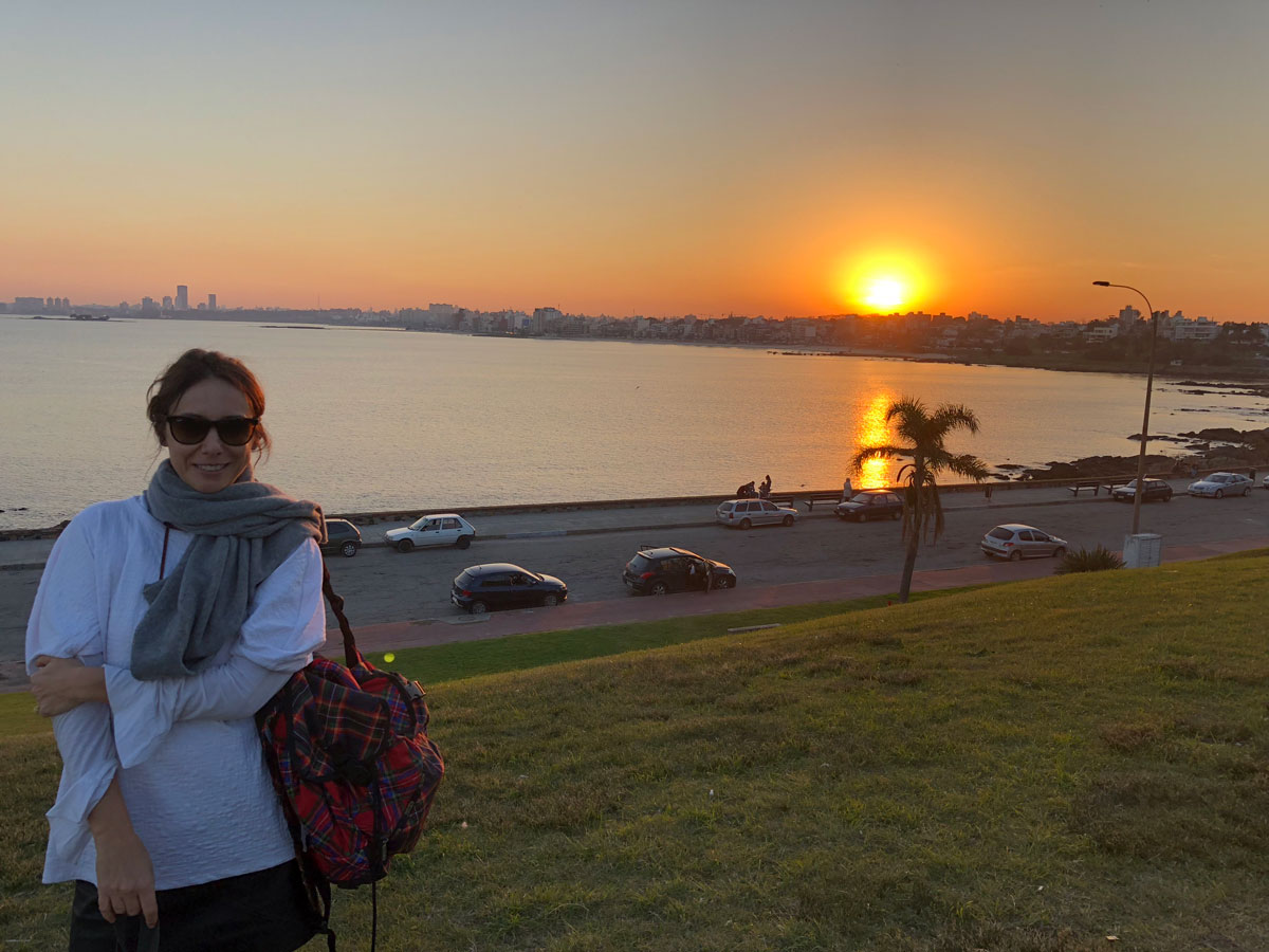 por do sol Montevideu